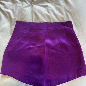 Zara Shimmering Purple Skirt